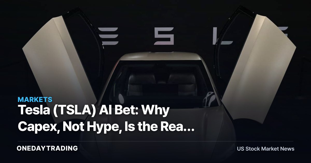 Tesla (TSLA) AI Bet: Why Capex, Not Hype, Is the Real Progress Signal