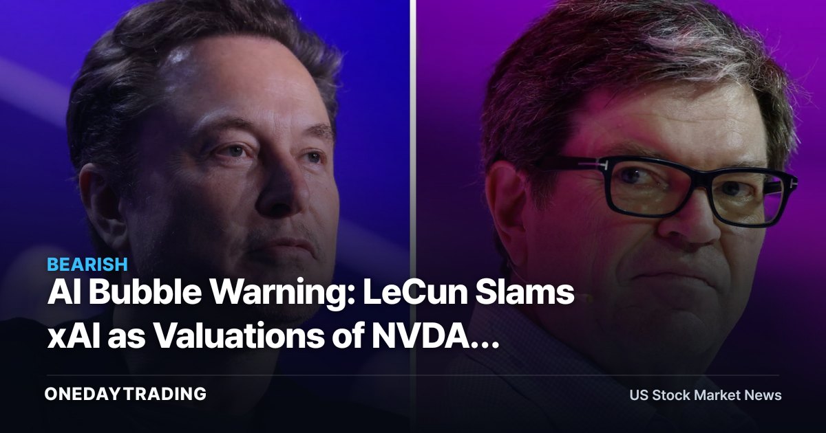 AI Bubble Warning: LeCun Slams xAI as Valuations of NVDA, META, MSFT Face Scrutiny