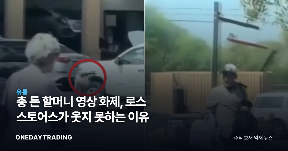 총 든 할머니 영상 화제, 로스 스토어스가 웃지 못하는 이유