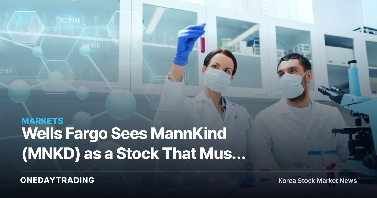 Wells Fargo Sees MannKind (MNKD) as a Stock That Must Prove Its Commercialization Potential