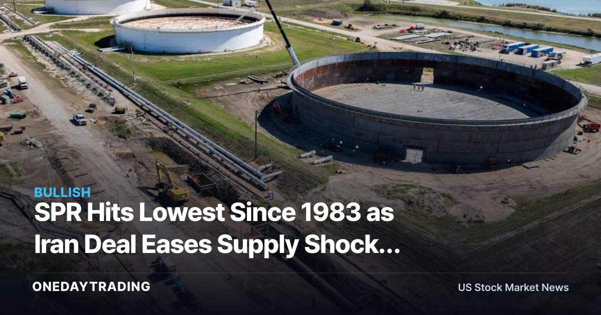 SPR Hits Lowest Since 1983 as Iran Deal Eases Supply Shock: XOM, CVX, COP in Focus