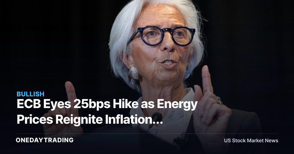 ECB Eyes 25bps Hike as Energy Prices Reignite Inflation: XOM, CVX in Focus