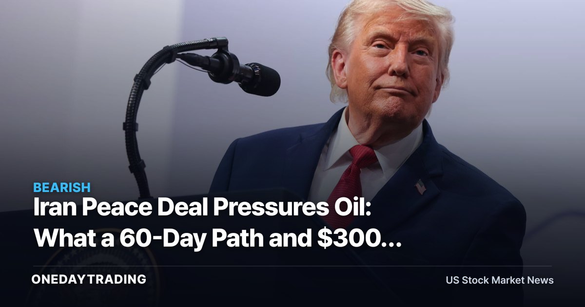 Iran Peace Deal Pressures Oil: What a 60-Day Path and $300B Rebuild Mean for XOM, CVX