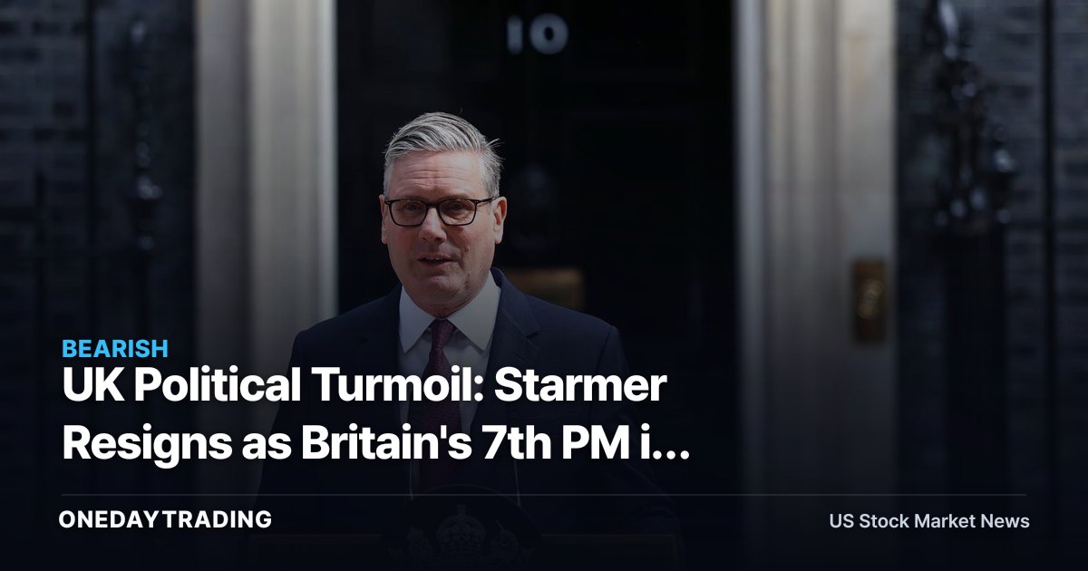 UK Political Turmoil: Starmer Resigns as Britain's 7th PM in a Decade — What It Means for GBP, Gilts and EWU