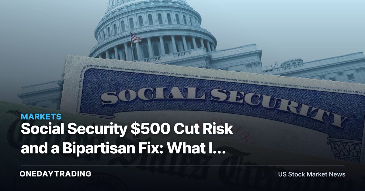 Social Security $500 Cut Risk and a Bipartisan Fix: What It Means for UNH, HUM, CVS