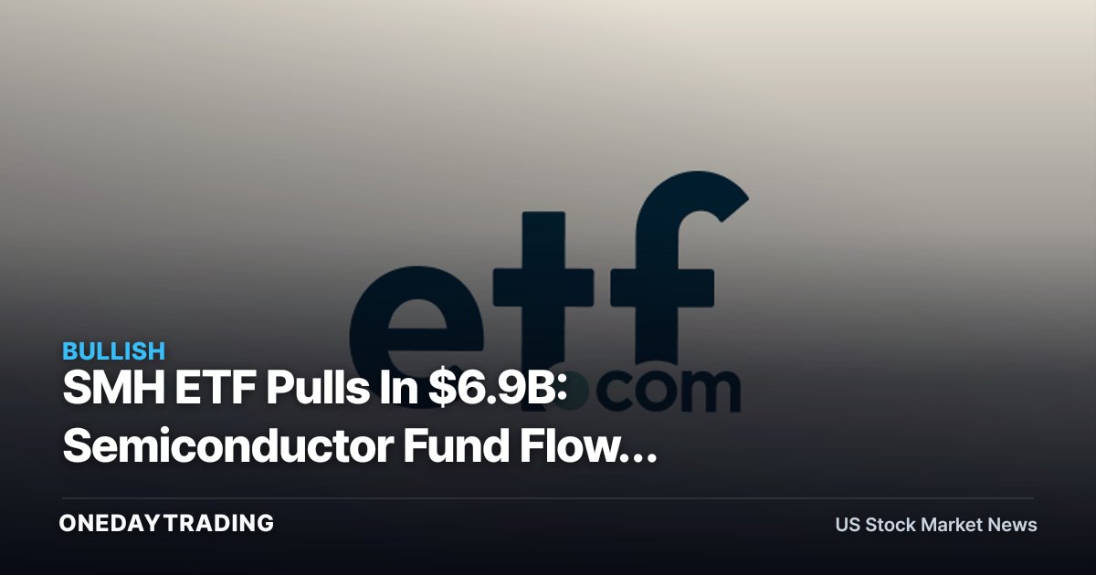 SMH ETF Pulls In $6.9B: Semiconductor Fund Flows Signal NVDA, TSM Conviction