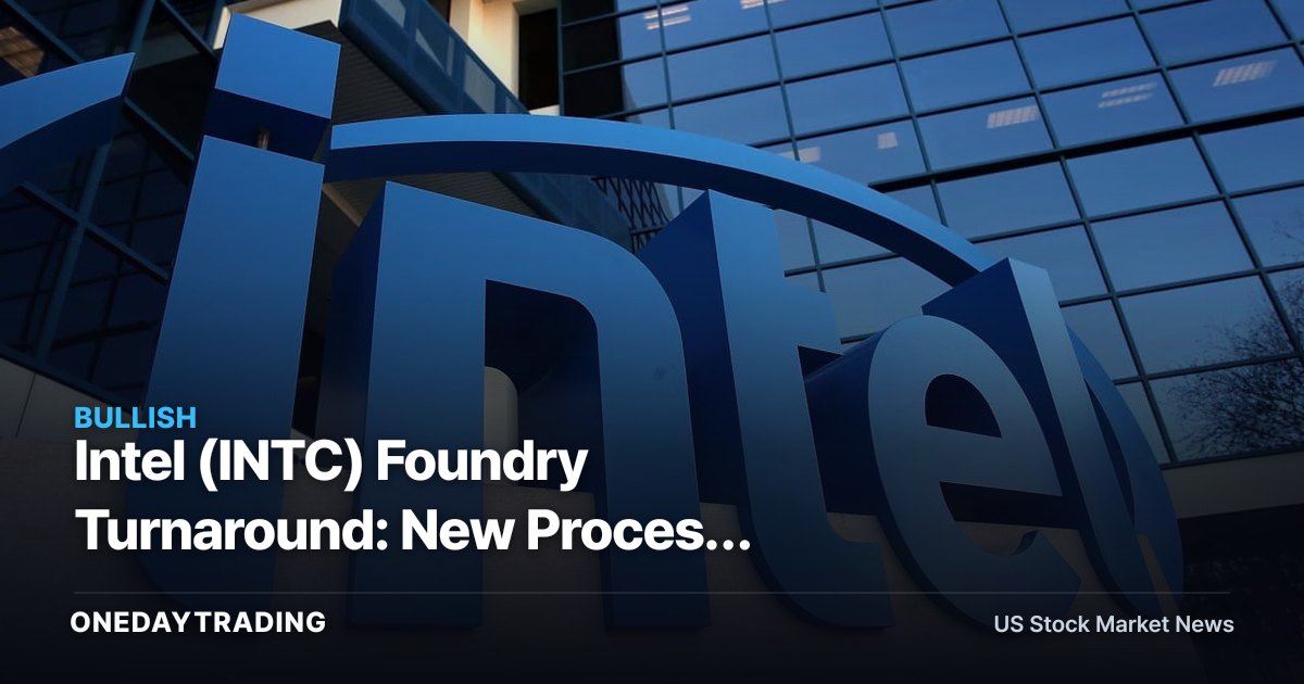 Intel (INTC) Foundry Turnaround: New Process Signals Push for External Chip Customers