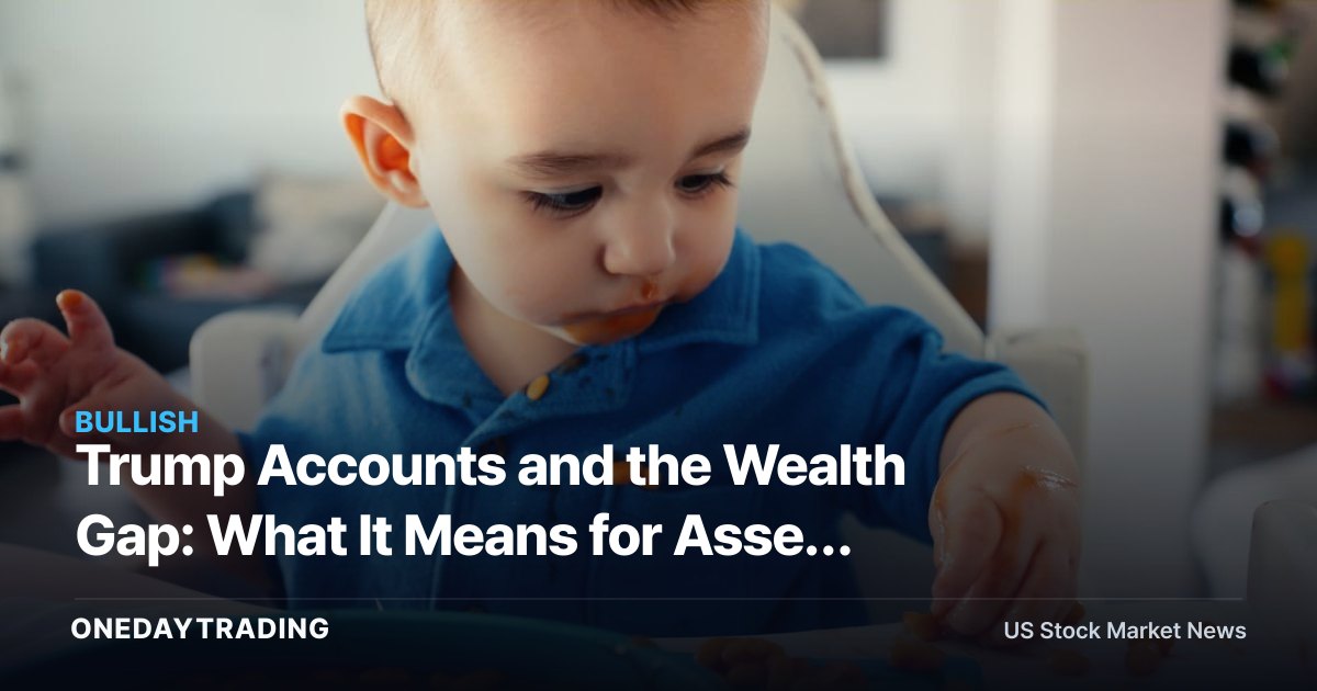 Trump Accounts and the Wealth Gap: What It Means for Asset Managers BLK, SCHW
