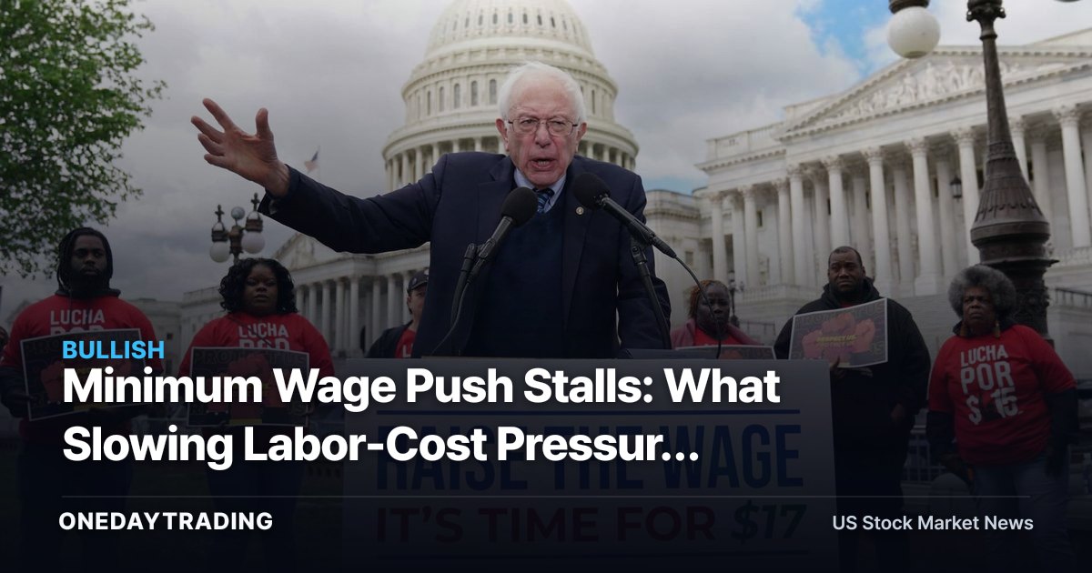 Minimum Wage Push Stalls: What Slowing Labor-Cost Pressure Means for MCD, SBUX, WMT