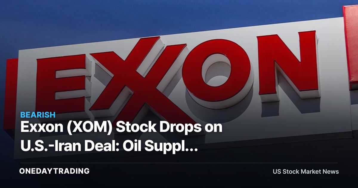 Exxon (XOM) Stock Drops on U.S.-Iran Deal: Oil Supply Fears Hit Energy Sector