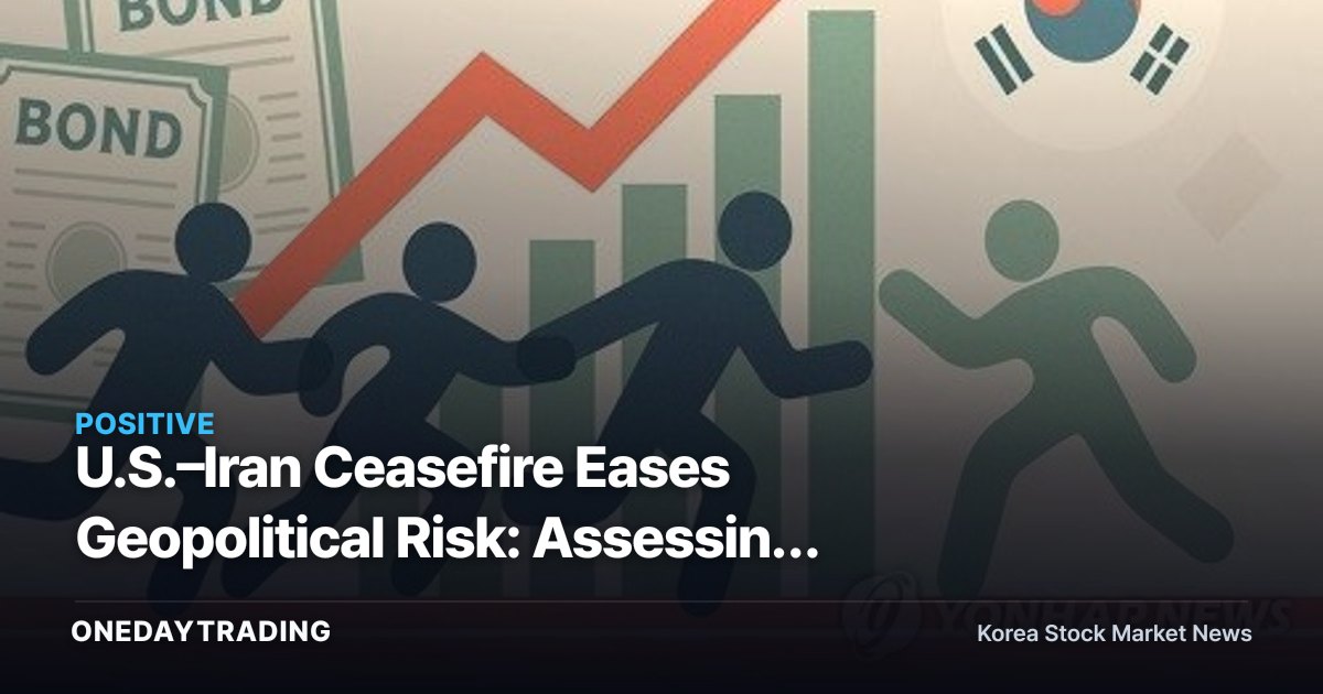 U.S.–Iran Ceasefire Eases Geopolitical Risk: Assessing the Impact on July's Bond Market and Risk Assets