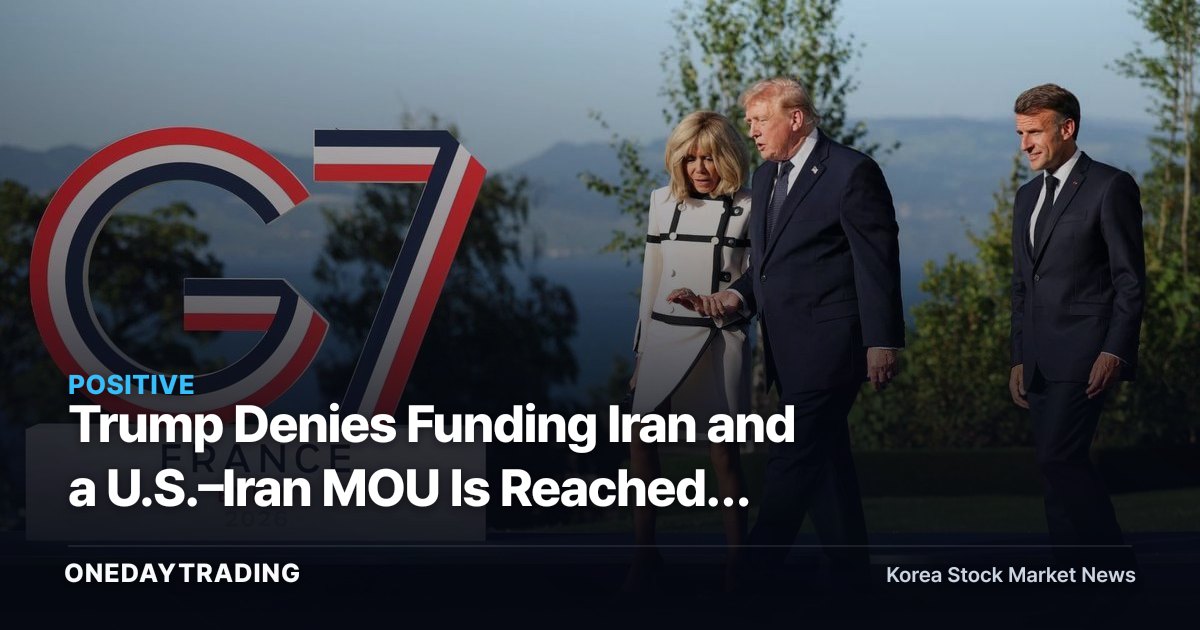 Trump Denies Funding Iran and a U.S.–Iran MOU Is Reached: Impact on Global Oil Prices and Refiner & Airline Stocks