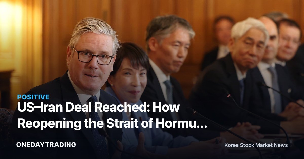 US–Iran Deal Reached: How Reopening the Strait of Hormuz Could Affect Oil Prices and Airline Stocks