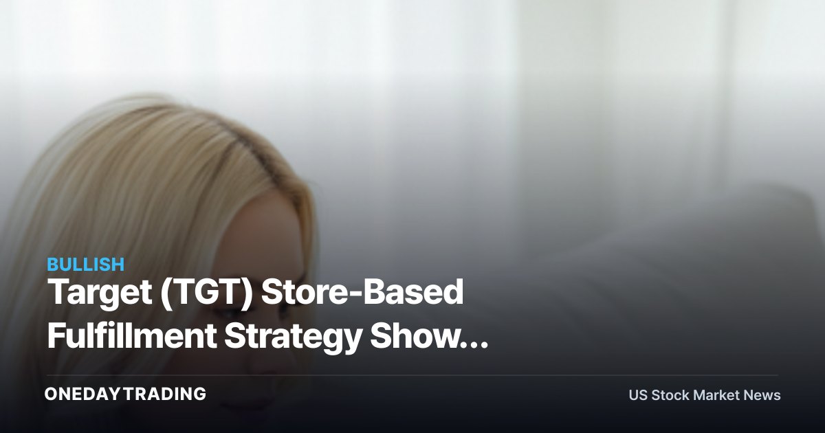 Target (TGT) Store-Based Fulfillment Strategy Shows Edge in Digital Retail