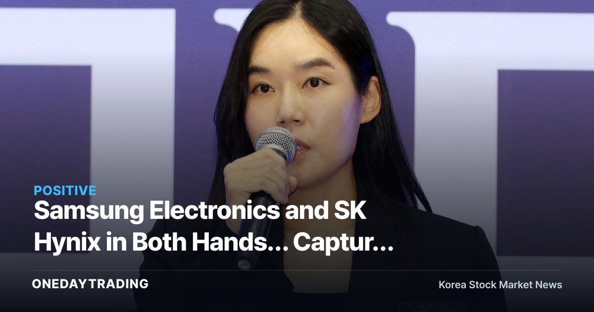 Samsung Electronics and SK Hynix in Both Hands… Capture the Hidden Gems of Korea's Chip Materials, Parts & Equipment via ETFs