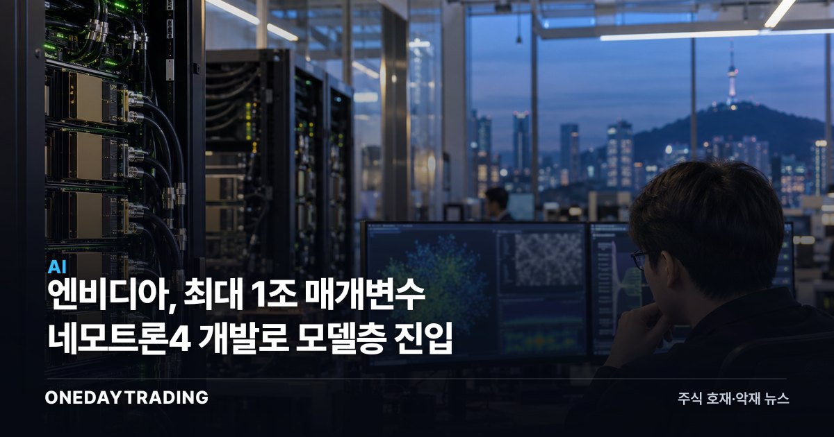엔비디아, 최대 1조 매개변수 네모트론4 개발로 모델층 진입