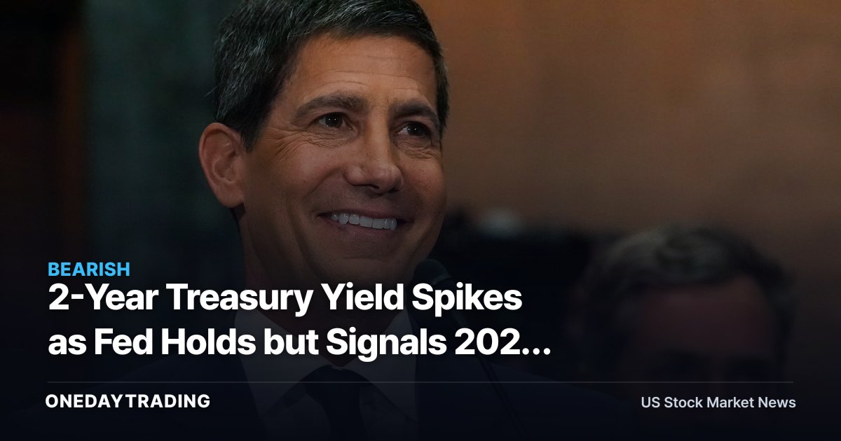 2-Year Treasury Yield Spikes as Fed Holds but Signals 2026 Hike Risk: Banks JPM, BAC in Focus
