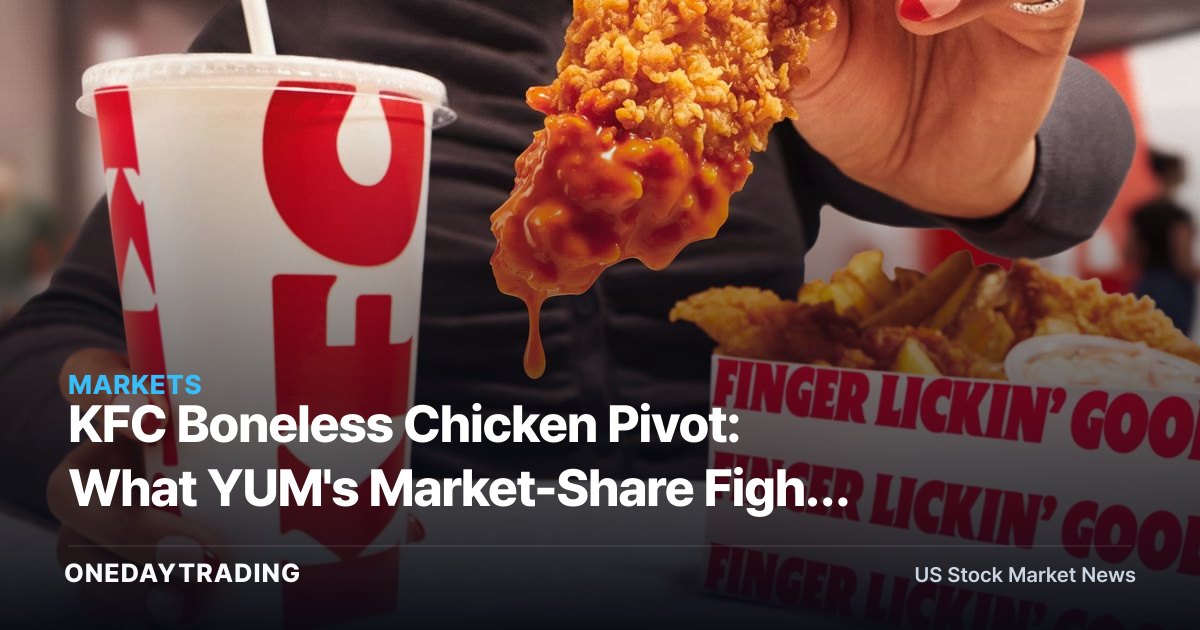 KFC Boneless Chicken Pivot: What YUM's Market-Share Fight Means for QSR, WING, MCD
