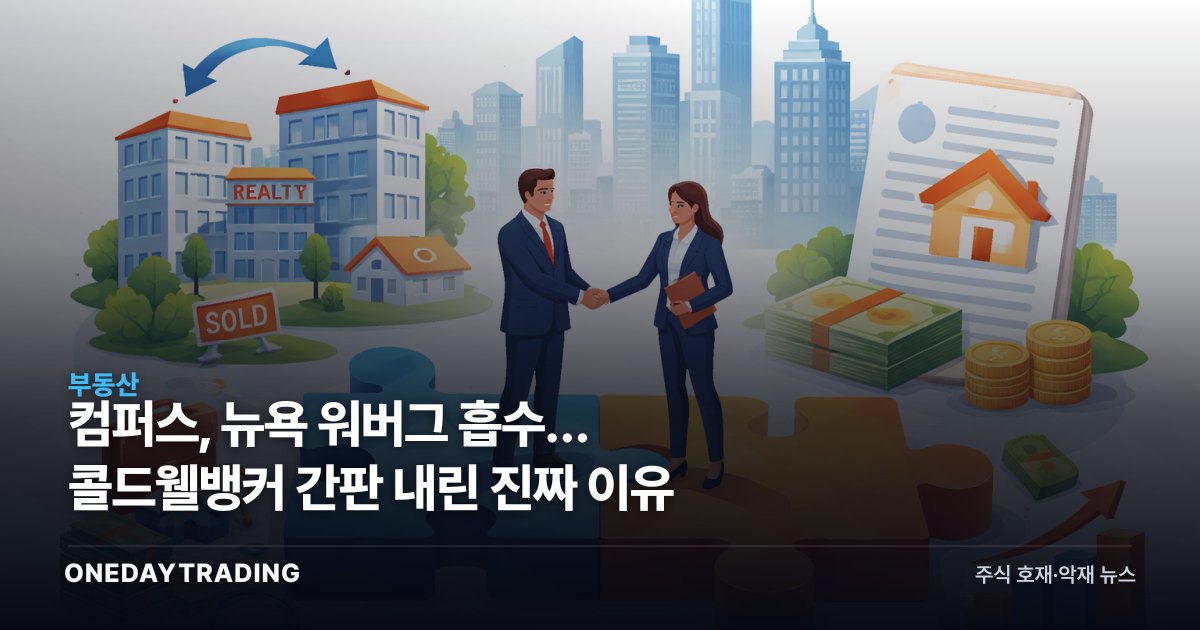 컴퍼스, 뉴욕 워버그 흡수… 콜드웰뱅커 간판 내린 진짜 이유