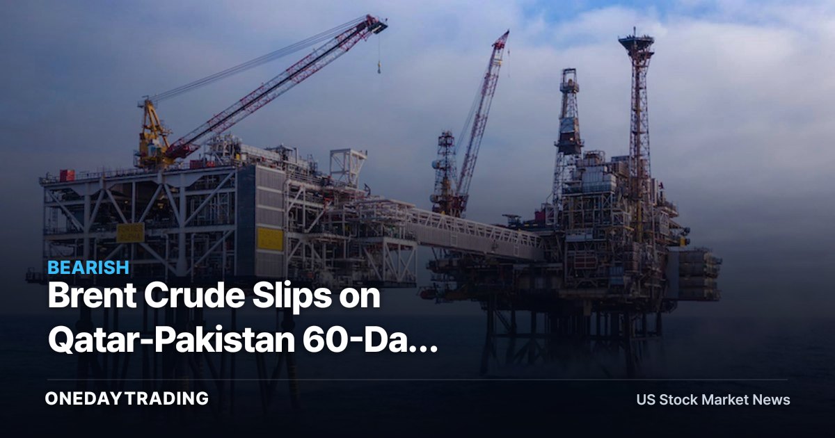 Brent Crude Slips on Qatar-Pakistan 60-Day U.S.-Iran Roadmap: Energy Stocks XOM, CVX in Focus
