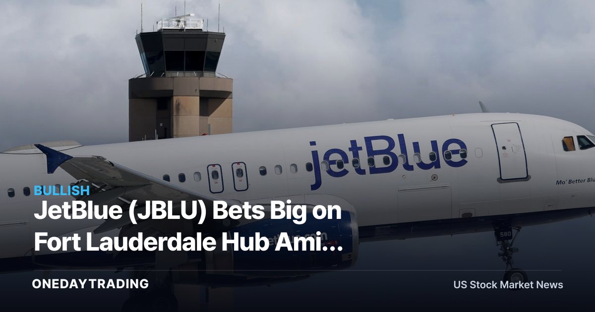 JetBlue (JBLU) Bets Big on Fort Lauderdale Hub Amid American (AAL) Miami Rivalry