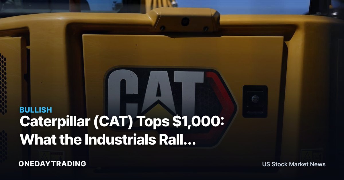 Caterpillar (CAT) Tops $1,000: What the Industrials Rally Means for Investors