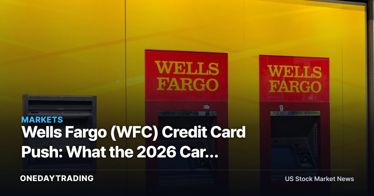 Wells Fargo (WFC) Credit Card Push: What the 2026 Card Lineup Signals for the Bank