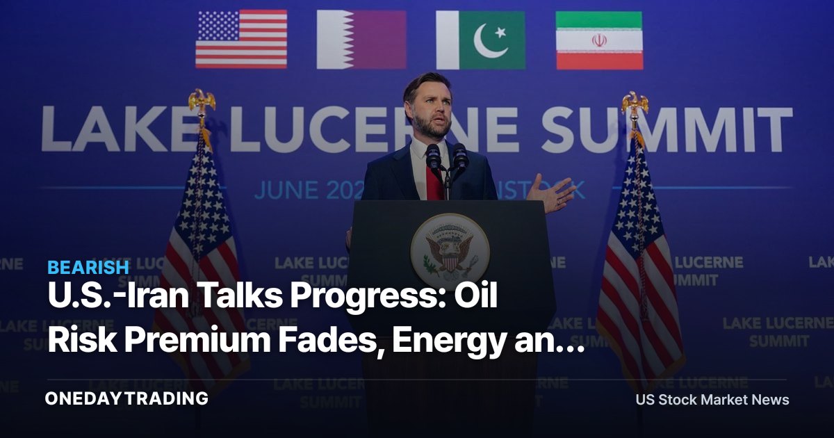 U.S.-Iran Talks Progress: Oil Risk Premium Fades, Energy and Defense Stocks in Focus (XOM, CVX, LMT)