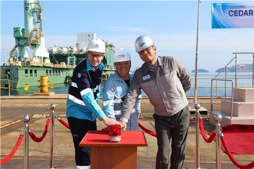삼성중공업 시더 FLNG 진수 성공, 부유식 LNG 수주 경쟁력 재확인