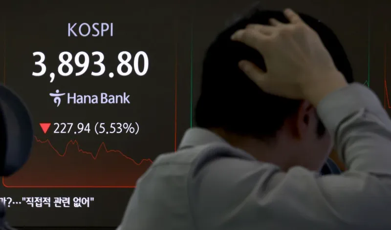 코스피3,900선붕괴